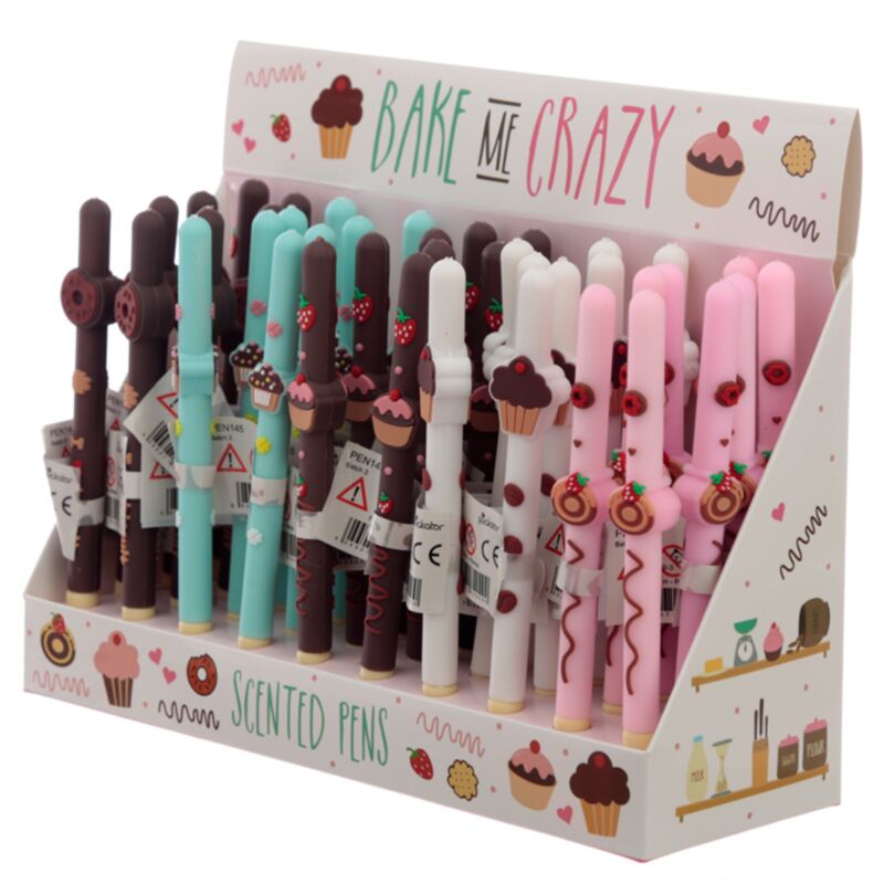Cake geparfurmeerde fijnschrijver pen - zwart