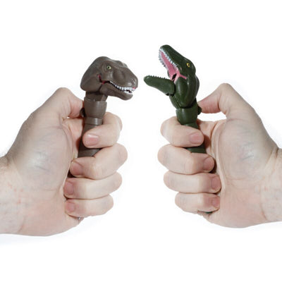 Dinosauria dinosaurus plastic pen - blauw