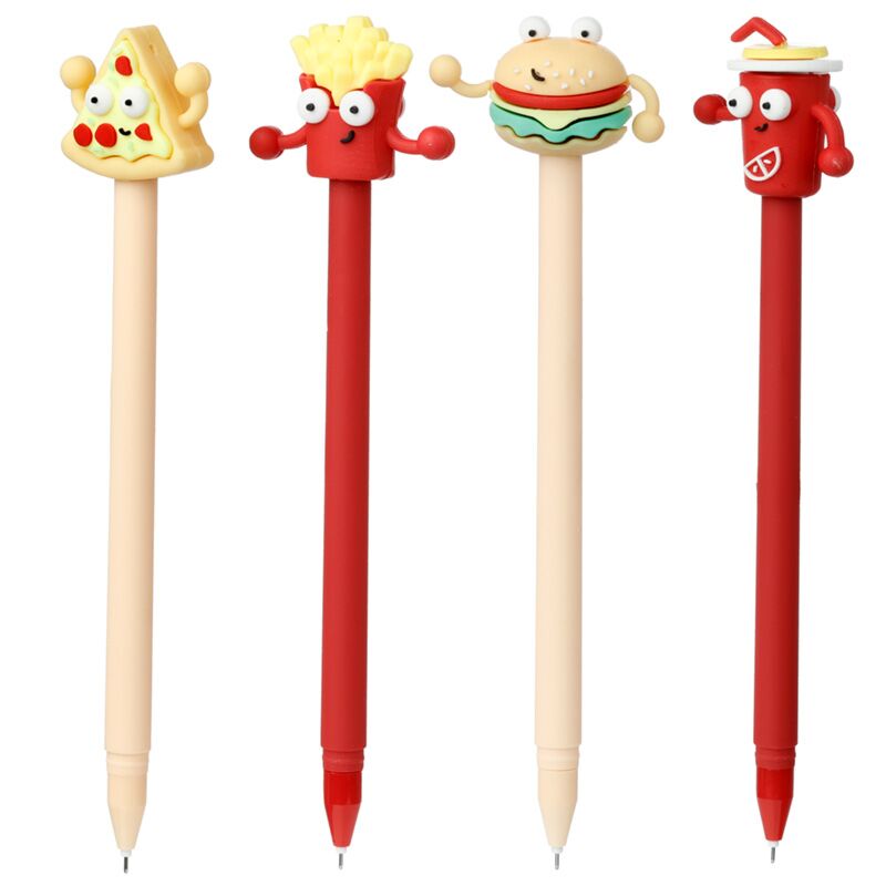 Fast food fijnschrijver pen - zwart