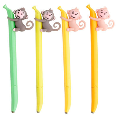 Banaan aap fijnschrijver pen - zwart