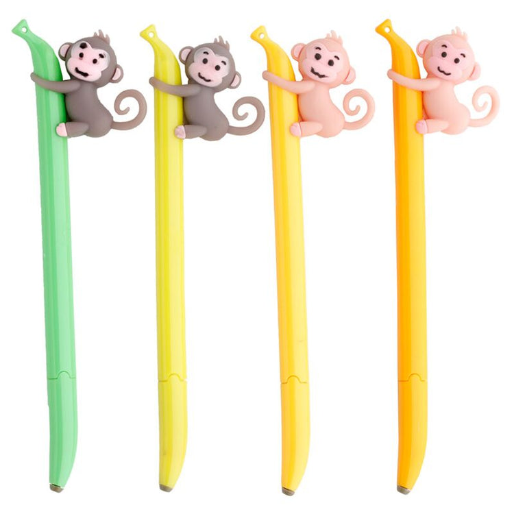 Banaan aap fijnschrijver pen - zwart