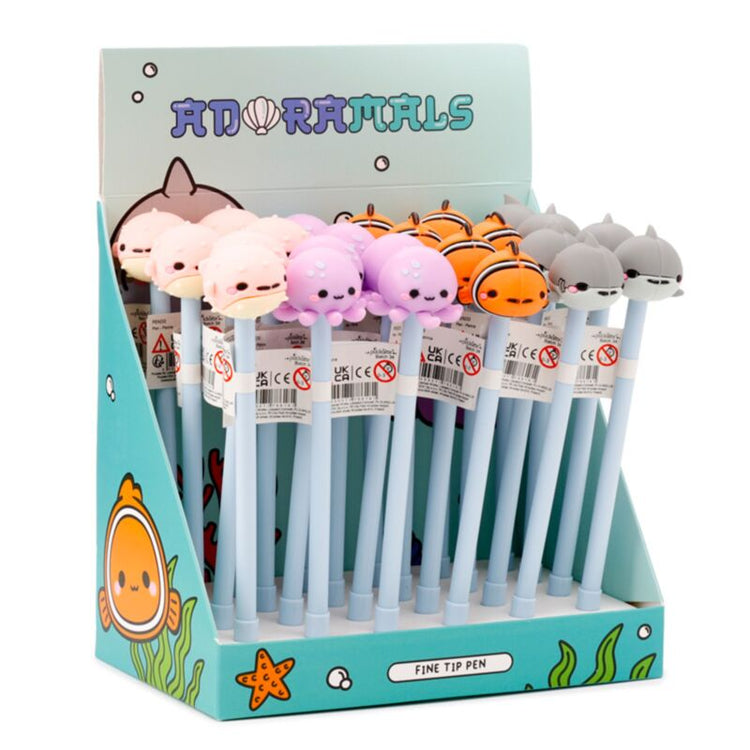 Adoramals zeeleven fijnschrijver pen - zwart