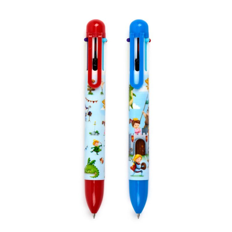 Ridders draken meerkleurige pen (6 kleuren)