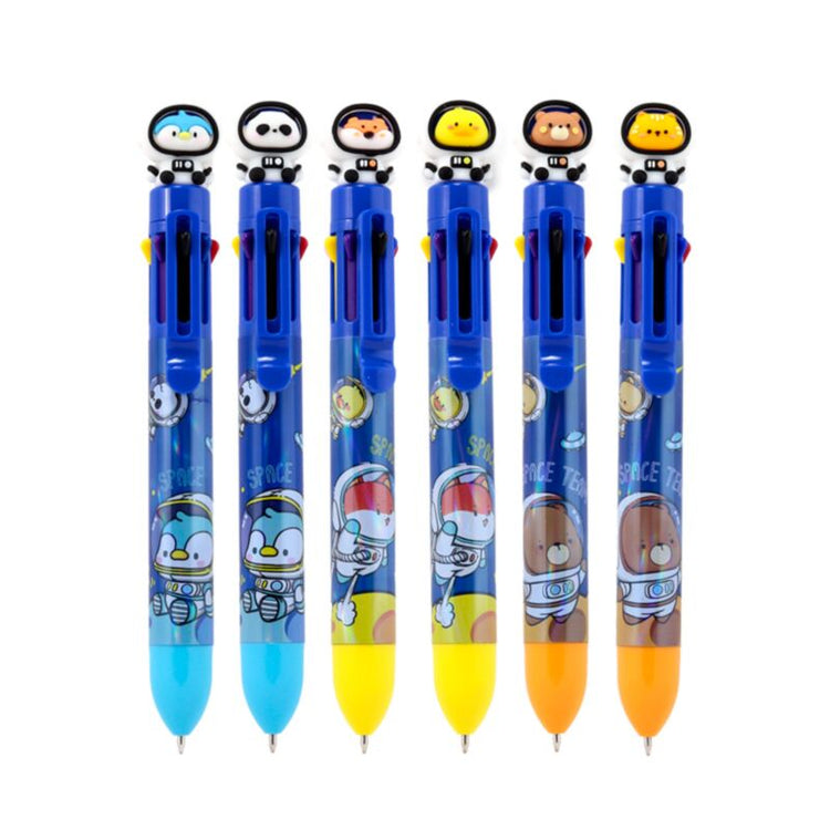Space team meerkleurige pen (8 kleuren)