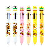 Schattige hamburger meerkleurige pen (8 kleuren) - afbeelding 2