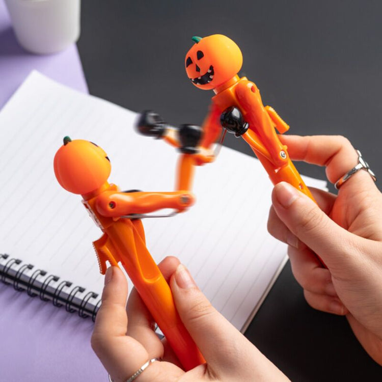 Spook pompoen boxing pvc pen - zwart