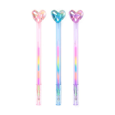Amore hart regenboog inkt pen