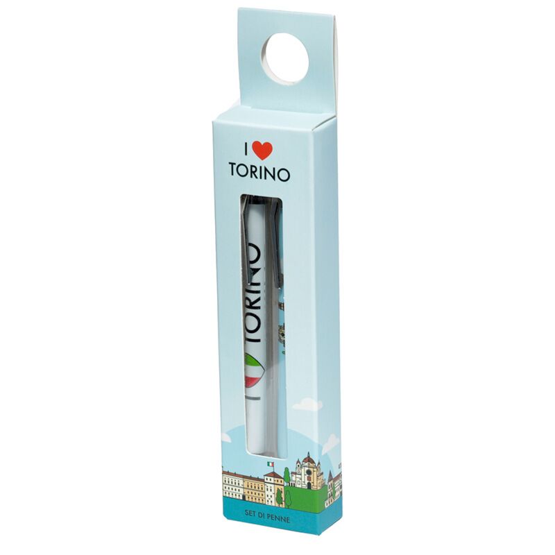 I heart torino duo pennenset zwart