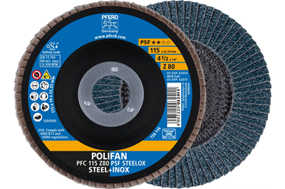 Pferd lamellenschijf 115mm z80psf steelox | 10 stuks