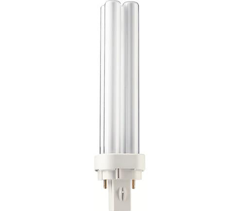 Philips master pl-c lamp 18w 830 2p g24d-3 warm wit