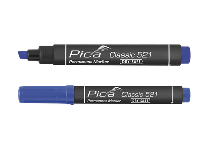 Pica 521 41 permanent marker | 2-6mm | beitel | blauw | 10 stuks - pi52141