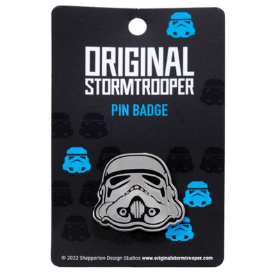 The original stormtrooper helm emaille button badge