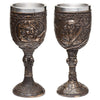 Decoratieve geborsteld goud hout-effect piraatn drinkbeker