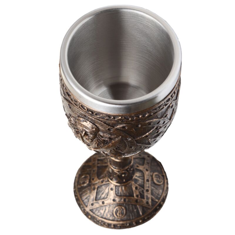 Decoratieve geborsteld goud hout-effect piraatn drinkbeker