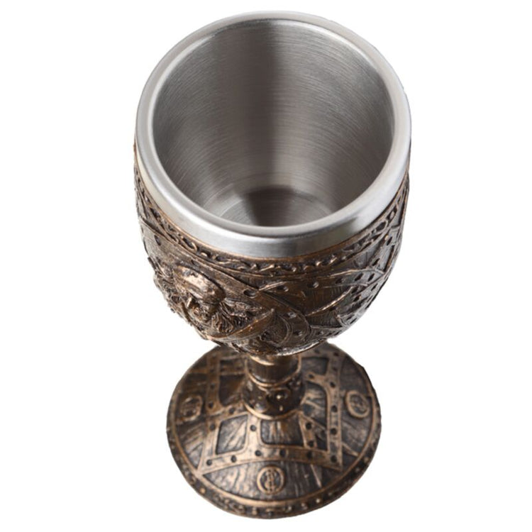 Decoratieve geborsteld goud hout-effect piraatn drinkbeker