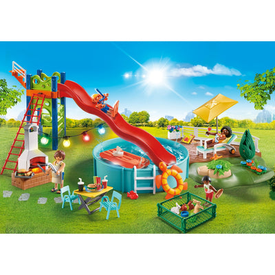 PLAYMOBIL City Life Zwembadfeest met Glijbaan 70987