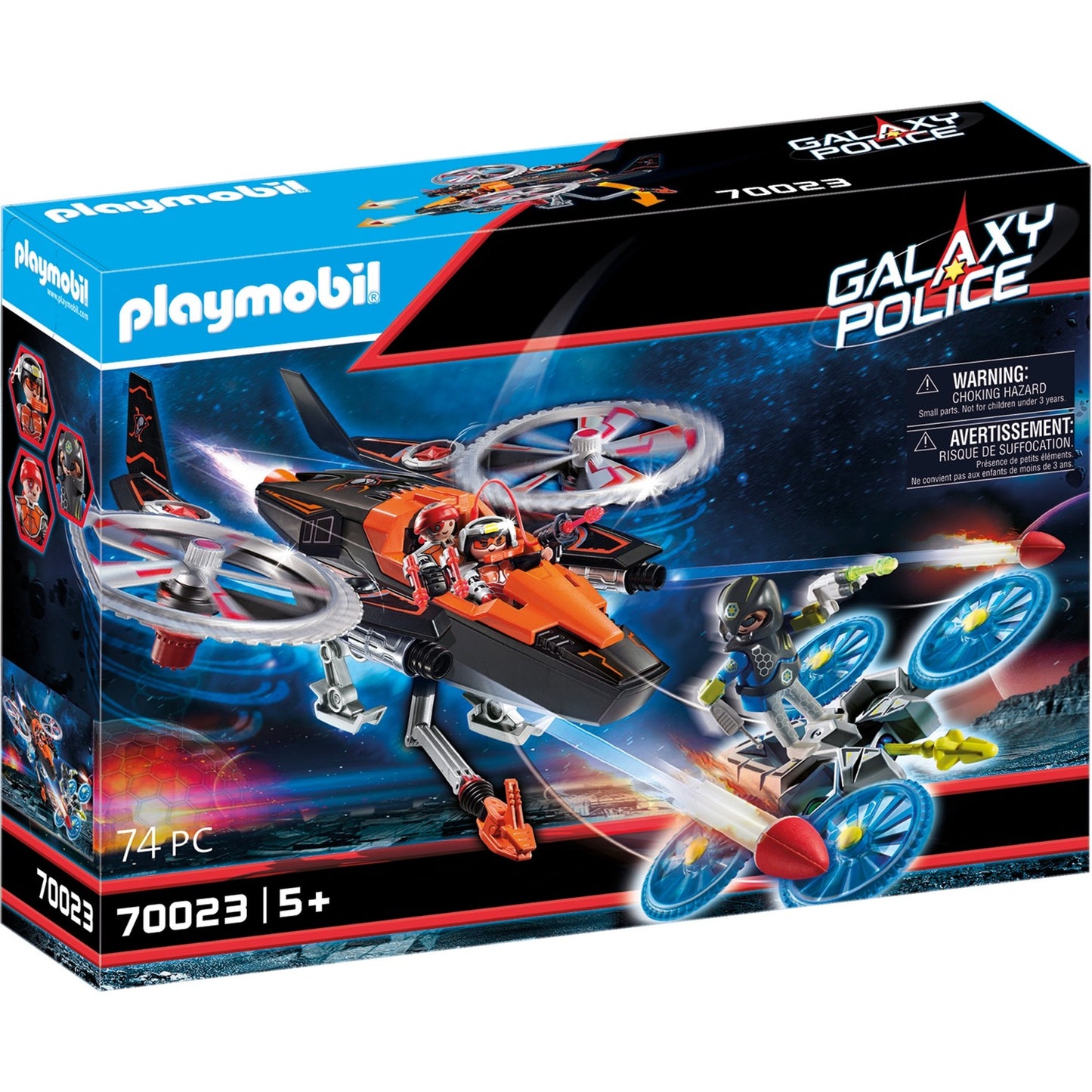 PLAYMOBIL Galaxy Police Galaxy piratenhelikopter
