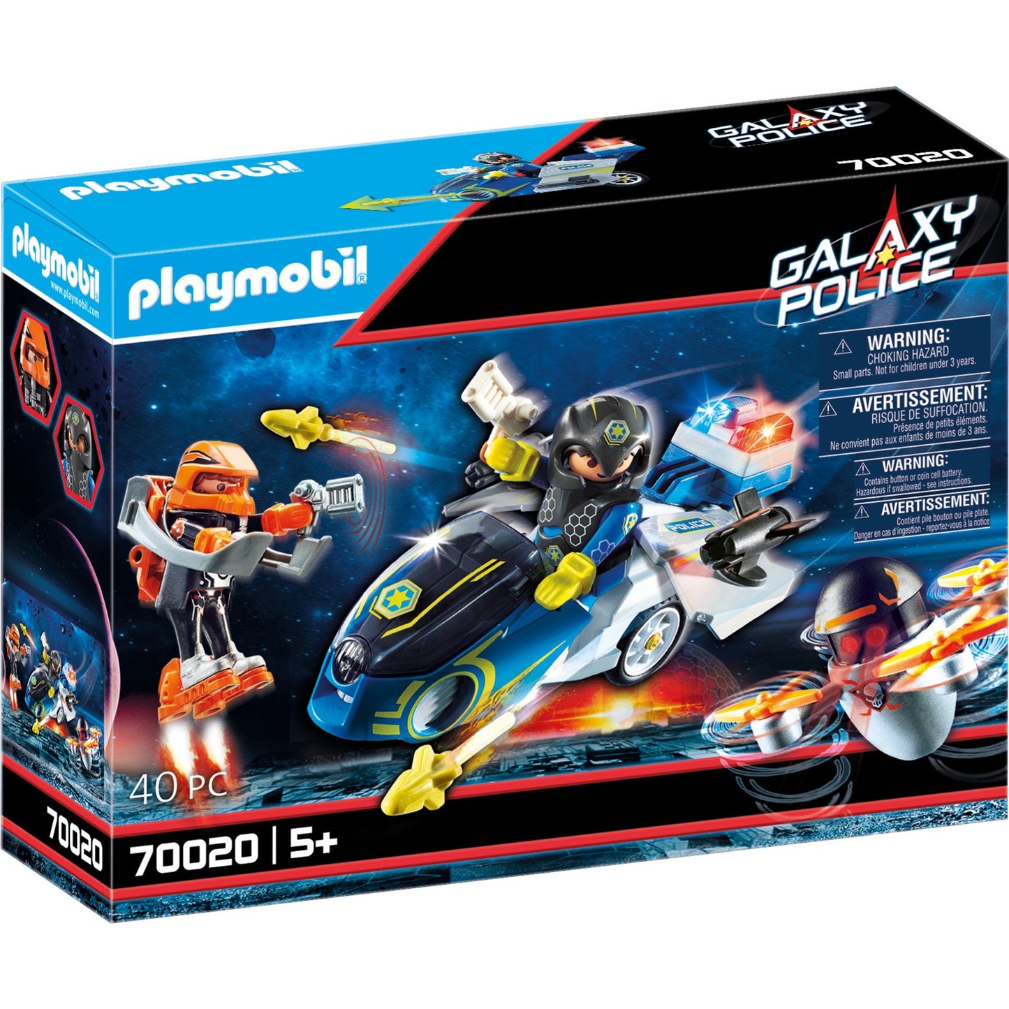 PLAYMOBIL Galaxy Police Galaxy politiemotorfiets