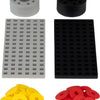 Plus plus bouwplaat grijs zwart klein en wielen plus-plus: 26 stuks (3965)