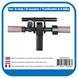 Pro-mounts e-step stuurverlenger groot zwart - afbeelding 2