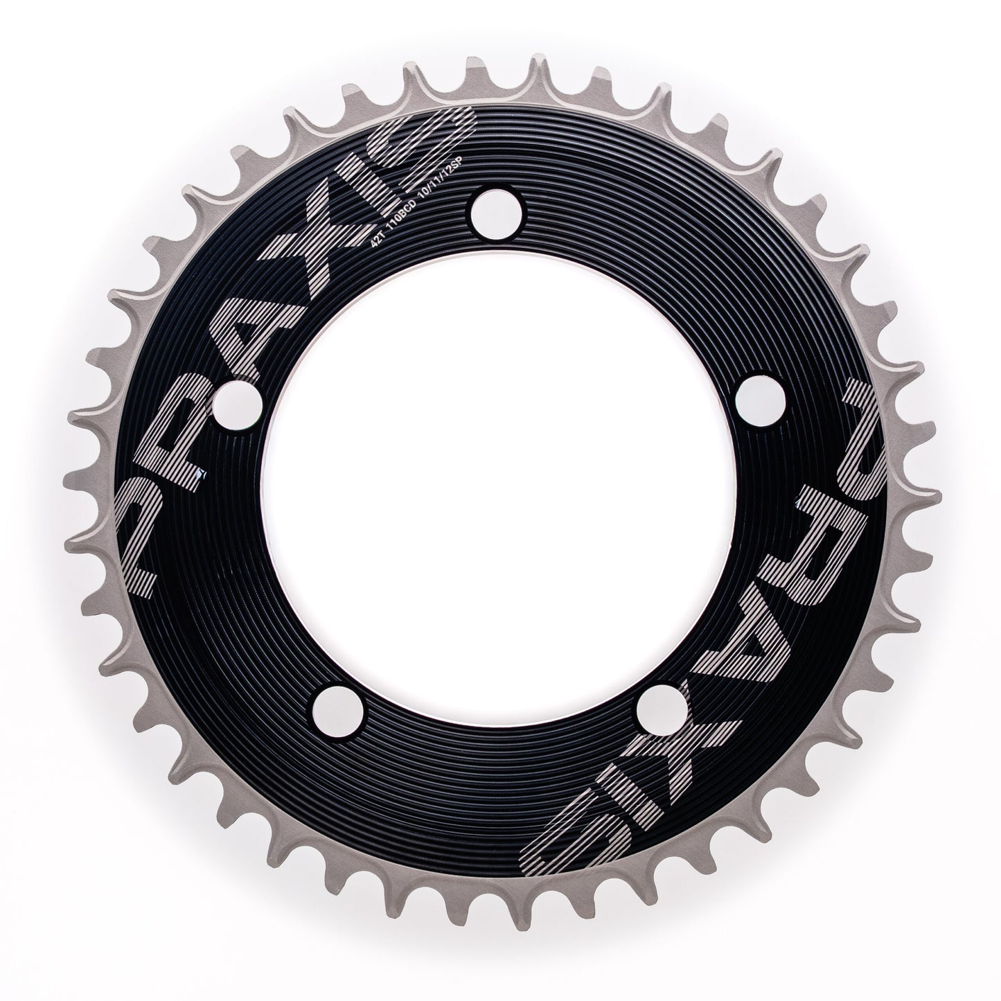 Praxis kettingblad 1x aero 110bcd m8 54t zwart zilver