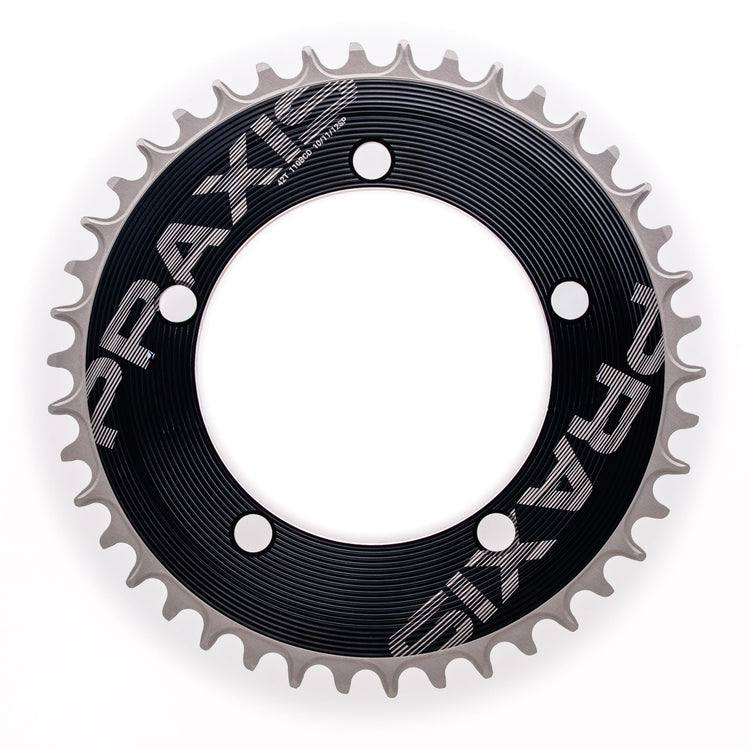 Praxis kettingblad 1x aero 110bcd m8 54t zwart zilver