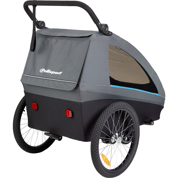 Polisport kinder aanhangwagen 20 inch met 3e wiel