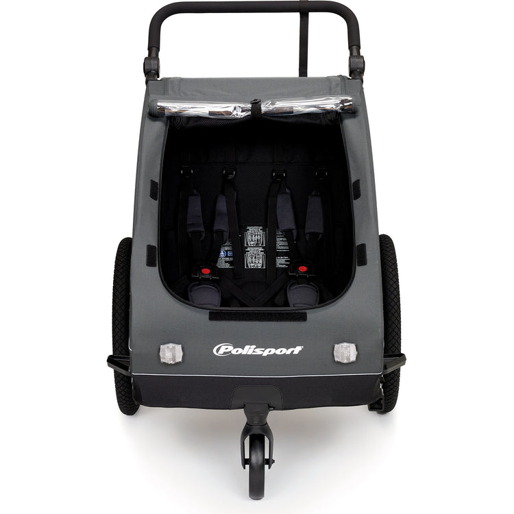 Polisport kinder aanhangwagen 20 inch met 3e wiel