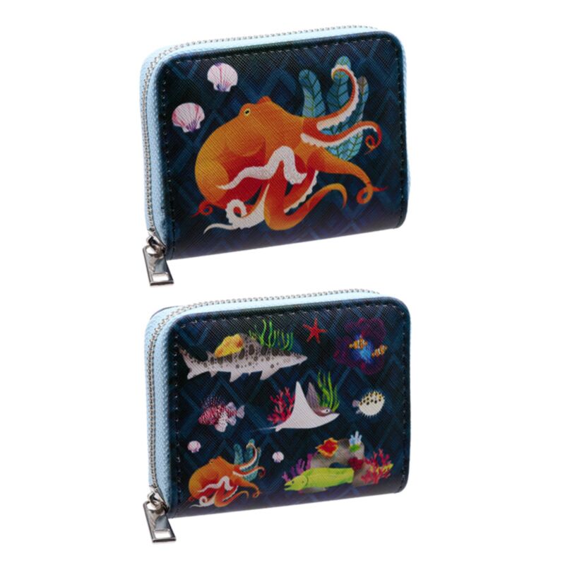 Marine kingdom rondrits portemonnee - small