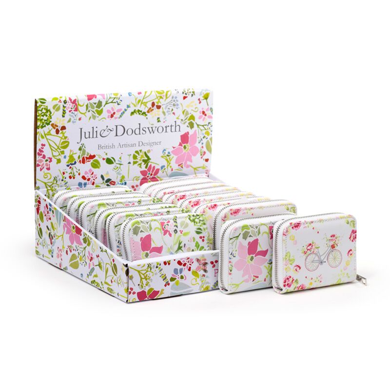 Julie dodsworth roze botanical rondrits portemonnee - small