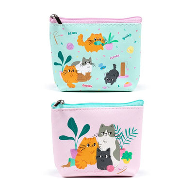 Beans co katten pvc portomonnee