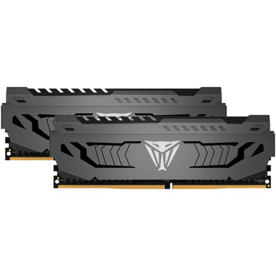 Patriot 16 gb ddr4-3200 kit werkgeheugen (grijs, pvs416g320c6k, viper steel, xmp)