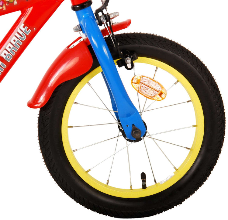 Paw patrol kinderfiets - jongens - 14 inch - rood blauw