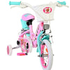 Volare paw patrol kinderfiets - meisjes - 12 inch - roze - twee handremmen