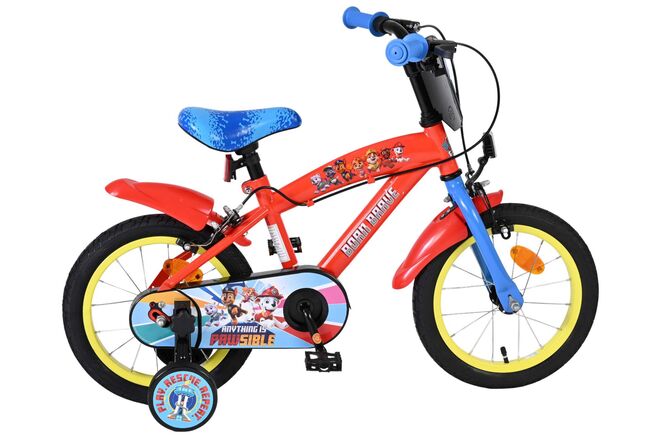 Paw patrol kinderfiets - jongens - 14 inch - twee handremmen