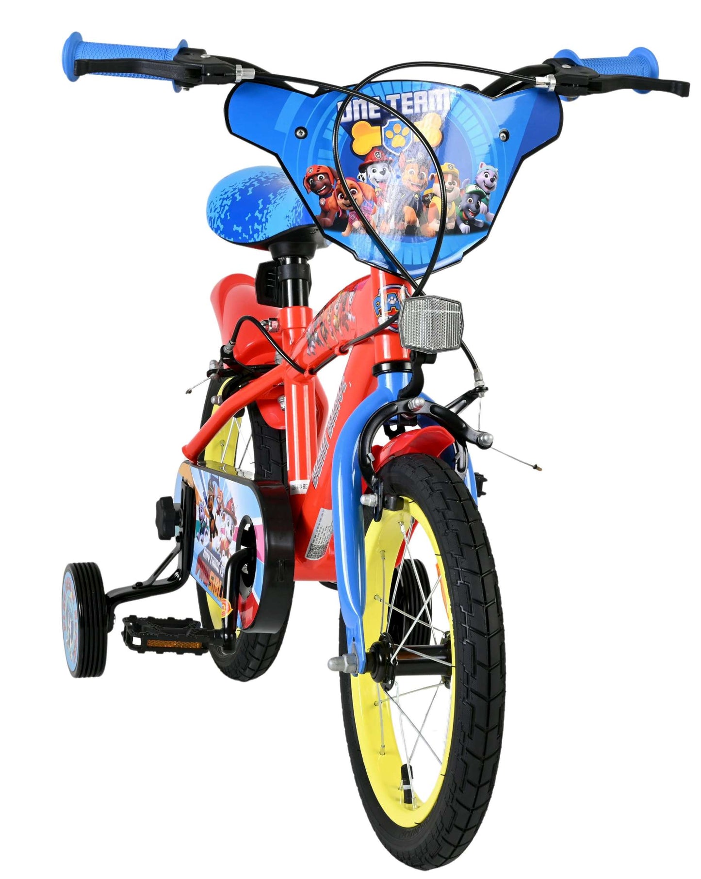 Paw patrol kinderfiets - jongens - 14 inch - twee handremmen