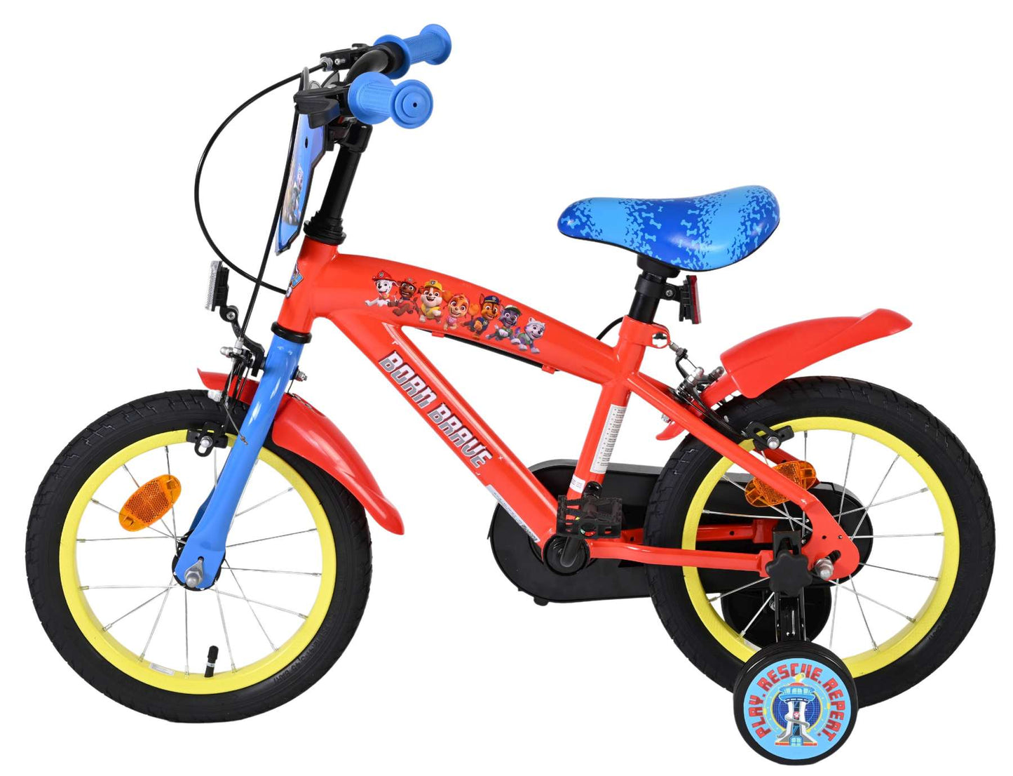 Paw patrol kinderfiets - jongens - 14 inch - twee handremmen