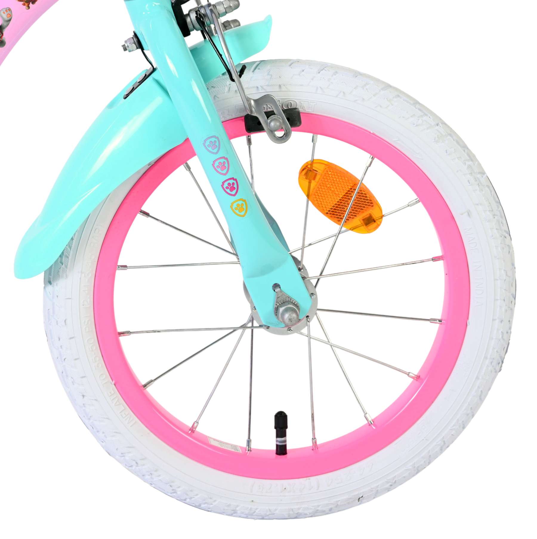 Volare paw patrol kinderfiets - meisjes - 14 inch - roze