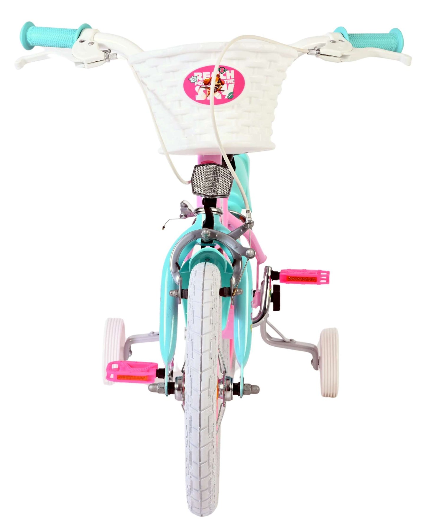 Paw patrol kinderfiets - meisjes - 14 inch - roze - twee handremmen