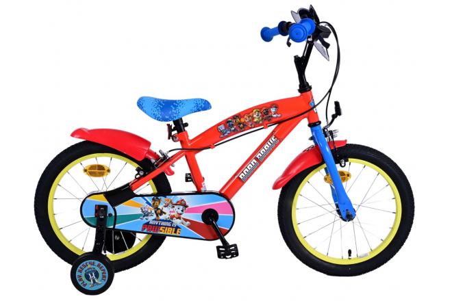 Paw Patrol Kinderfiets Jongens 16 inch Rood Twee handremmen