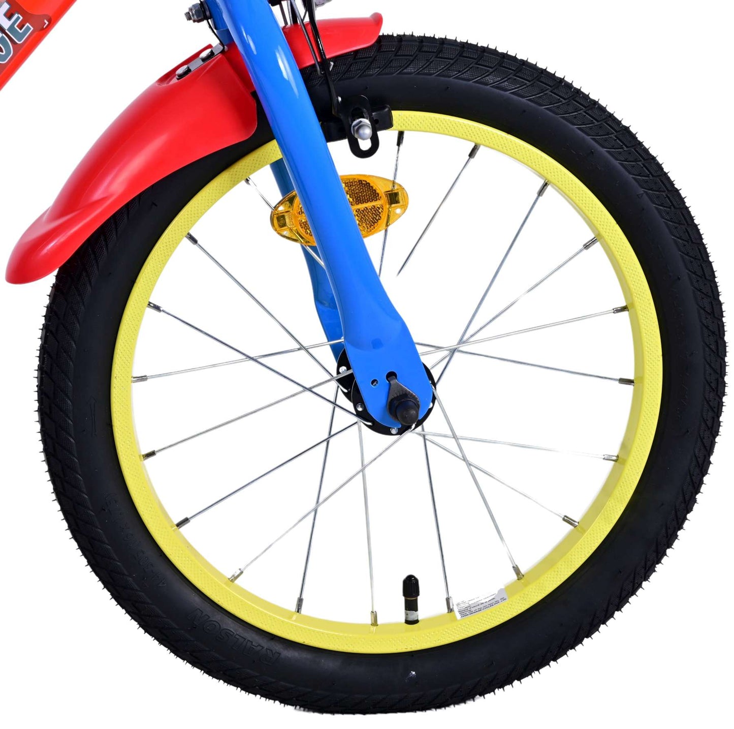 Paw Patrol Kinderfiets Jongens 16 inch Rood Twee handremmen