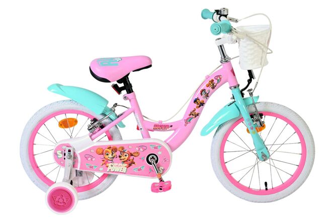 Paw patrol kinderfiets - meisjes - 16 inch - roze - twee handremmen