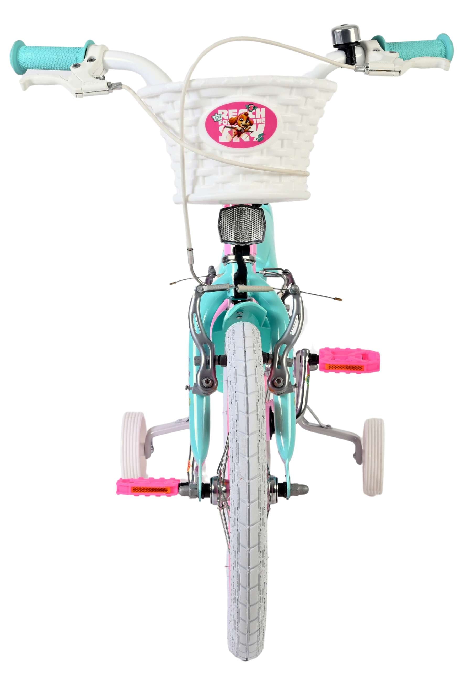 Paw patrol kinderfiets - meisjes - 16 inch - roze - twee handremmen