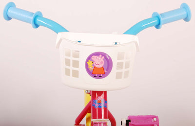 Peppa Pig Kinderfiets - Meisjes - 10 inch - Roze Blauw - Doortrapper