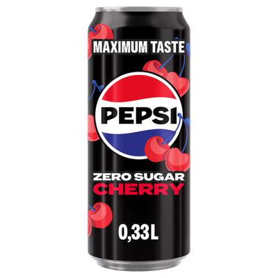 Pepsi zero sugar cherry sleek blik (12x 33 cl)