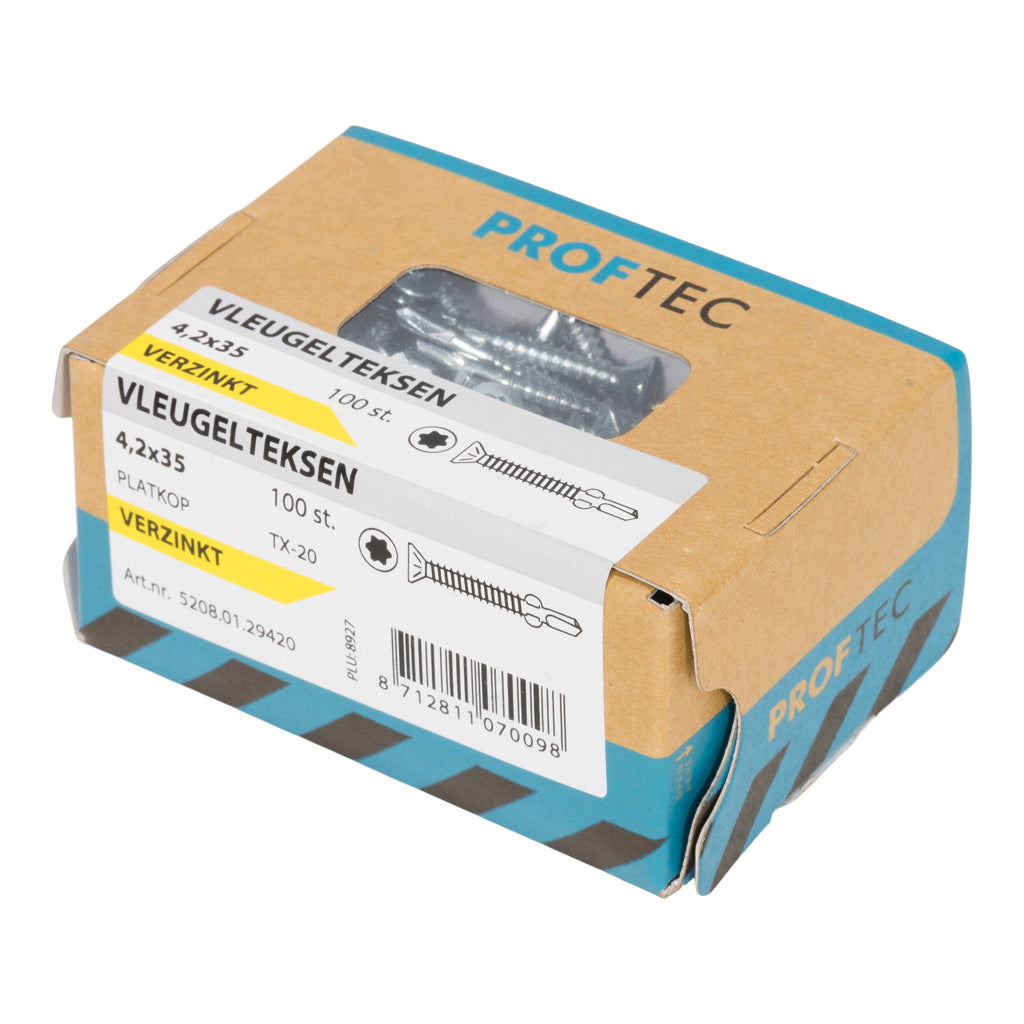 Proftec plaatschr. zelfborend vz ck din7504n ph2 3.5x16 | 200 stuks - 5246.01.16720