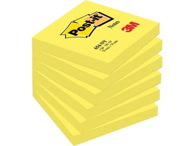Post-it notes , 100 vel, ft 76 x 76 mm, neongeel