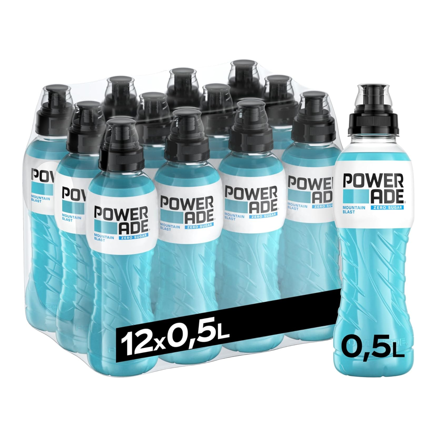 Powerade zero mountain blast pet (12x 50cl)