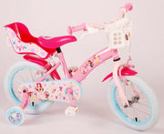 Disney Princess Kinderfiets Meisjes 14 inch Roze Twee Handremmen - afbeelding 3