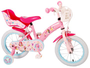 Disney Princess Kinderfiets Meisjes 14 inch Roze Twee Handremmen - afbeelding 2